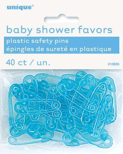 Blue Baby Safety Pins - Click Image to Close